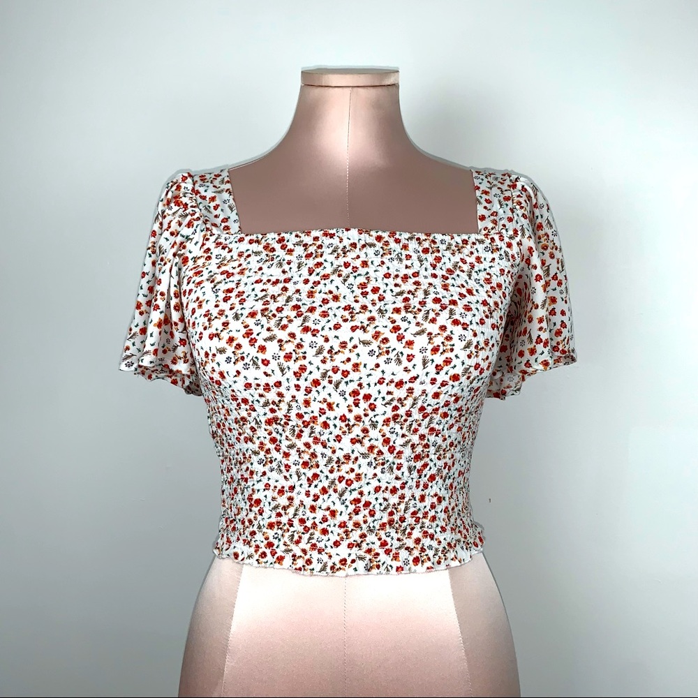 Cropped Floral Top